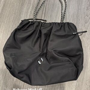 Rebecca Minkoff Black Shoulder Bag with Chain Straps